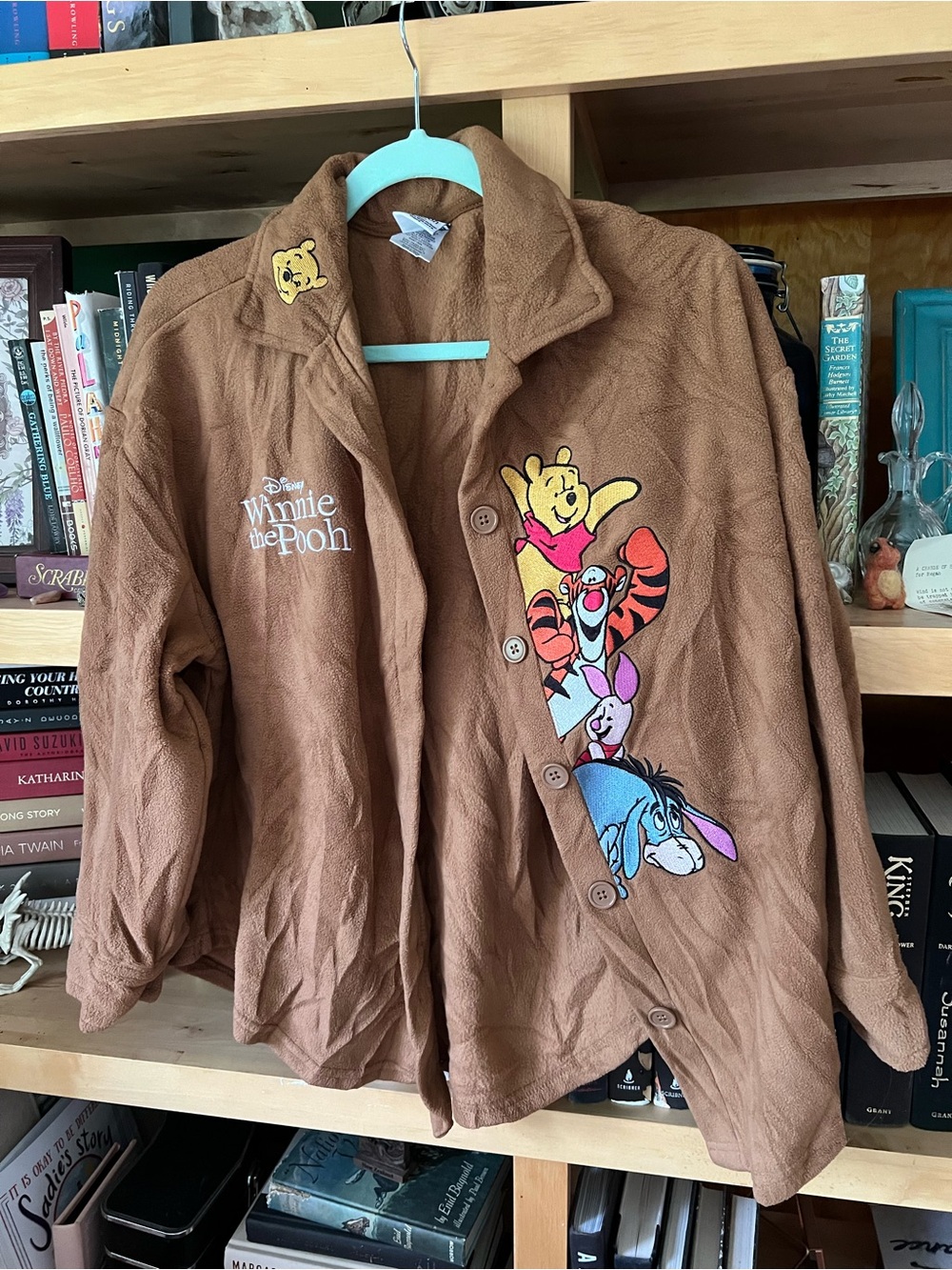 Winnie the Pooh Brown Fleece Jacket Authentic Disney